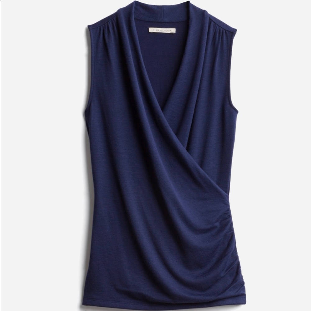 41 Hawthorn Benni Wrap Ruched Knit Top